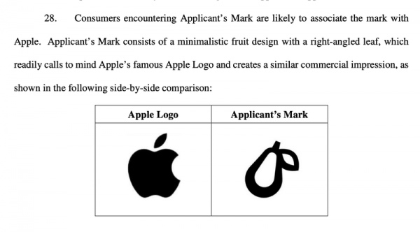 Apple подала в суд на логотип груши Apple подала в суд на логотип груши